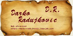 Darko Radujković vizit kartica